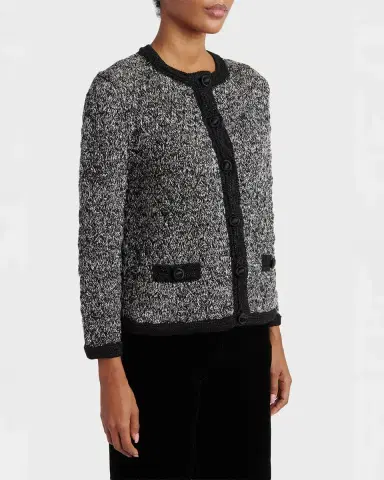 Valentino Garavani Tweed Melange Jacket | Thumbnail 3 Valentino Garavani Tweed Melange Jacket | Thumbnail 3