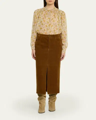Etoile Isabel Marant Florine Floral Georgette Blouse | Thumbnail 2 Etoile Isabel Marant Florine Floral Georgette Blouse | Thumbnail 2