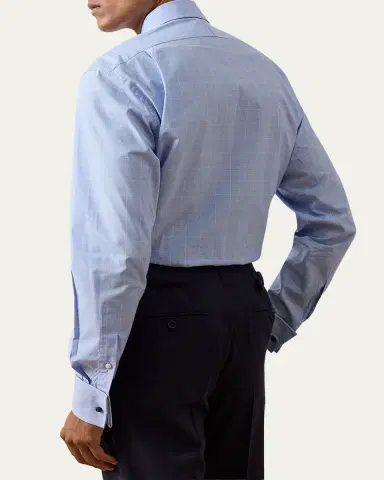 Ralph Lauren Purple Label Men's Glen Check French Cuff Shirt | Thumbnail 3 Ralph Lauren Purple Label Men's Glen Check French Cuff Shirt | Thumbnail 3