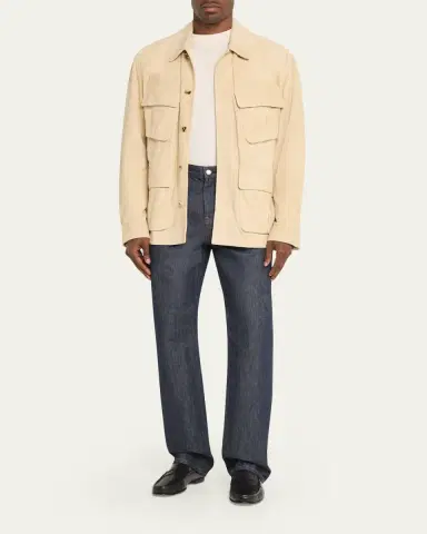 Ralph Lauren Purple Label Men's Suede Field Jacket | Thumbnail 2 Ralph Lauren Purple Label Men's Suede Field Jacket | Thumbnail 2