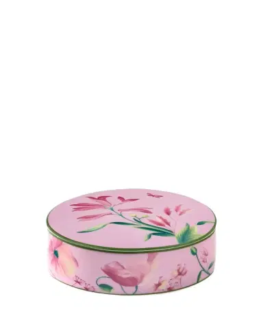 GINORI 1735 Florenza Malva Round Covered Box | Thumbnail 1 GINORI 1735 Florenza Malva Round Covered Box | Thumbnail 1