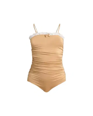 Chloé Lace Ruffle Ruched Bodysuit | Thumbnail 1 Chloé Lace Ruffle Ruched Bodysuit | Thumbnail 1