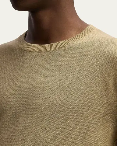 Ralph Lauren Purple Label Men's Linen-Blend Crewneck Sweater | Thumbnail 5 Ralph Lauren Purple Label Men's Linen-Blend Crewneck Sweater | Thumbnail 5