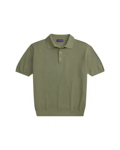 Ralph Lauren Purple Label Men's Silk-Blend Short-Sleeve Polo Sweater | Thumbnail 1 Ralph Lauren Purple Label Men's Silk-Blend Short-Sleeve Polo Sweater | Thumbnail 1