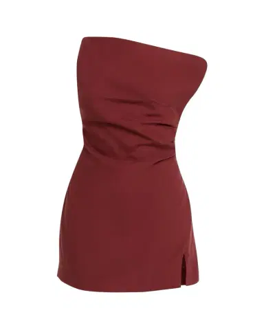 Ronny Kobo Winnie One-Shoulder Draped Mini Dress | Thumbnail 1 Ronny Kobo Winnie One-Shoulder Draped Mini Dress | Thumbnail 1