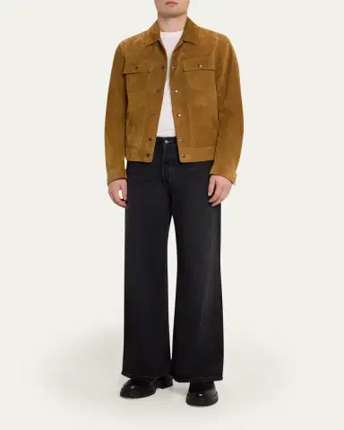 Jeanerica Men's Black Denim Wide-Leg Jeans | Thumbnail 2 Jeanerica Men's Black Denim Wide-Leg Jeans | Thumbnail 2
