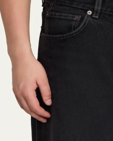 Jeanerica Men's Black Denim Wide-Leg Jeans | Thumbnail 5 Jeanerica Men's Black Denim Wide-Leg Jeans | Thumbnail 5