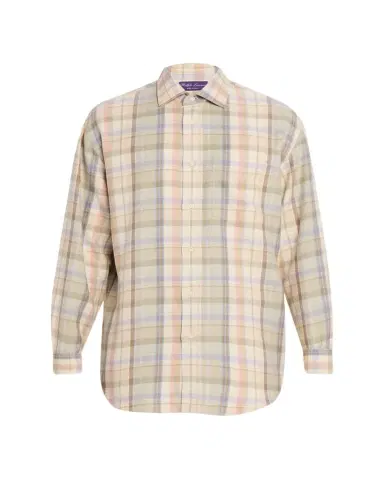 Ralph Lauren Purple Label Plaid Hemp-Cotton Shirt | Thumbnail 1 Ralph Lauren Purple Label Plaid Hemp-Cotton Shirt | Thumbnail 1