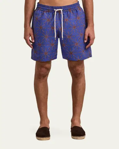 Frescobol Carioca Men's Sol-Printed Swim Trunks | Thumbnail 3 Frescobol Carioca Men's Sol-Printed Swim Trunks | Thumbnail 3