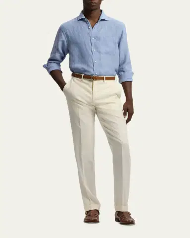 Ralph Lauren Purple Label Linen Chambray Shirt | Thumbnail 2 Ralph Lauren Purple Label Linen Chambray Shirt | Thumbnail 2