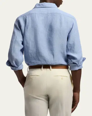 Ralph Lauren Purple Label Linen Chambray Shirt | Thumbnail 3 Ralph Lauren Purple Label Linen Chambray Shirt | Thumbnail 3