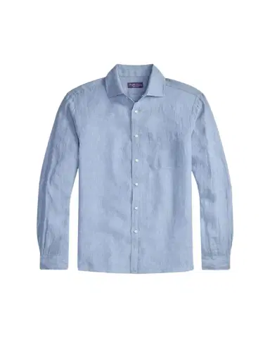 Ralph Lauren Purple Label Linen Chambray Shirt | Thumbnail 1 Ralph Lauren Purple Label Linen Chambray Shirt | Thumbnail 1