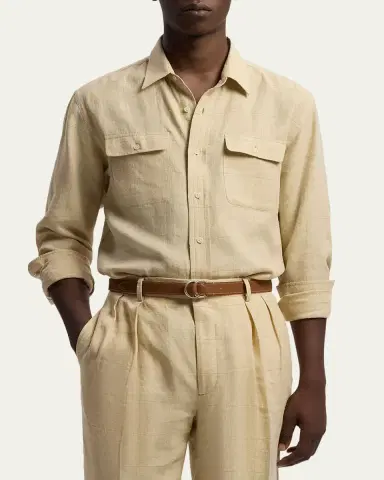 Ralph Lauren Purple Label Windowpane Shirt | Thumbnail 4 Ralph Lauren Purple Label Windowpane Shirt | Thumbnail 4