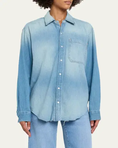 RE/DONE Easy Long-Sleeve Denim Shirt | Thumbnail 4 RE/DONE Easy Long-Sleeve Denim Shirt | Thumbnail 4