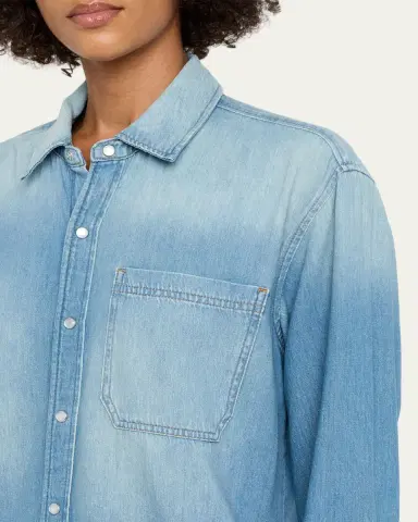 RE/DONE Easy Long-Sleeve Denim Shirt | Thumbnail 5 RE/DONE Easy Long-Sleeve Denim Shirt | Thumbnail 5
