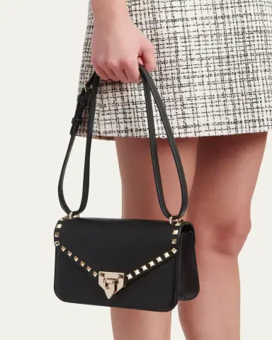 Valentino Garavani Small Rockstud Leather Shoulder Bag | Thumbnail 2 Valentino Garavani Small Rockstud Leather Shoulder Bag | Thumbnail 2