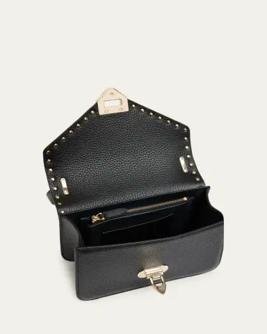 Valentino Garavani Small Rockstud Leather Shoulder Bag | Thumbnail 4 Valentino Garavani Small Rockstud Leather Shoulder Bag | Thumbnail 4