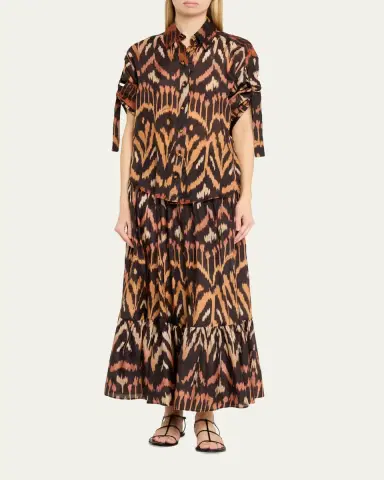 Zimmermann Aster Ikat Relaxed Shirt | Thumbnail 2 Zimmermann Aster Ikat Relaxed Shirt | Thumbnail 2
