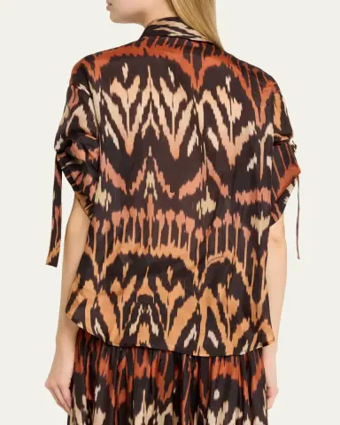 Zimmermann Aster Ikat Relaxed Shirt | Thumbnail 3 Zimmermann Aster Ikat Relaxed Shirt | Thumbnail 3