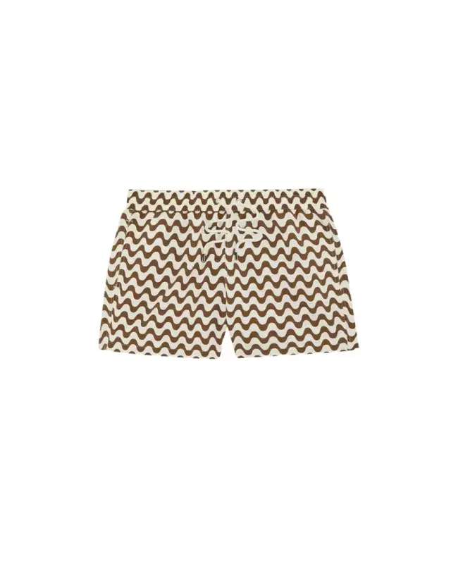 Men's Copacabana Wave-Print Swim Trunks Men's Copacabana Wave-Print Swim Trunks