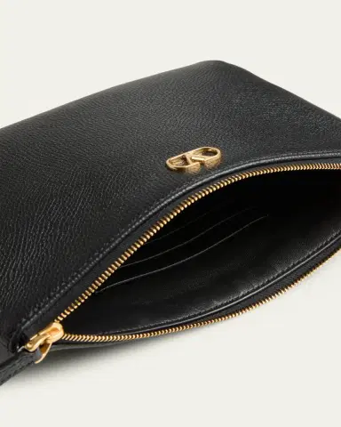 Valentino Garavani Medium Grain Leather Flat Pouch Bag | Thumbnail 3 Valentino Garavani Medium Grain Leather Flat Pouch Bag | Thumbnail 3