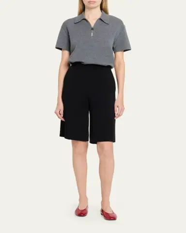 Prada Brushed Leather Ballerina Flats | Thumbnail 3 Prada Brushed Leather Ballerina Flats | Thumbnail 3