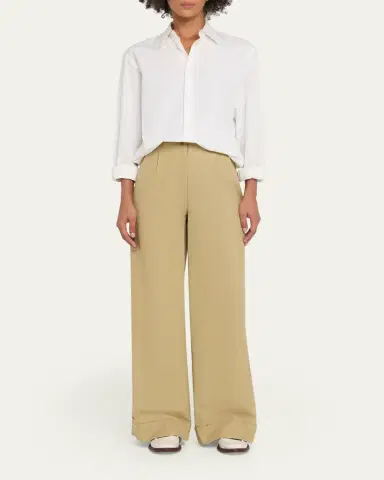 TWP Delilah Wide-Leg Twill Pants | Thumbnail 2 TWP Delilah Wide-Leg Twill Pants | Thumbnail 2