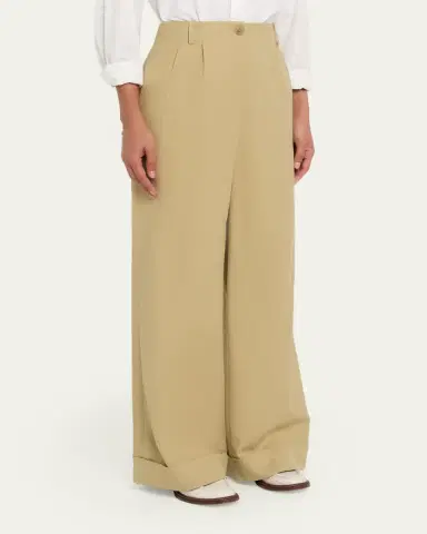 TWP Delilah Wide-Leg Twill Pants | Thumbnail 4 TWP Delilah Wide-Leg Twill Pants | Thumbnail 4