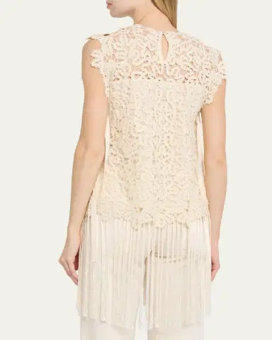 Sea Alina Embroidered Fringe Top | Thumbnail 3 Sea Alina Embroidered Fringe Top | Thumbnail 3