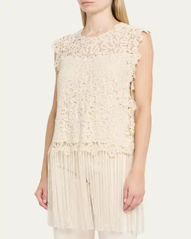 Sea Alina Embroidered Fringe Top | Thumbnail 4 Sea Alina Embroidered Fringe Top | Thumbnail 4