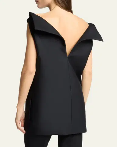 Balenciaga Vareuse Structured Sleeveless Mini Dress | Thumbnail 3 Balenciaga Vareuse Structured Sleeveless Mini Dress | Thumbnail 3