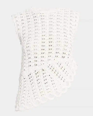Loulou de Saison Saez Crochet Asymmetric Sleeveless Top | Thumbnail 2 Loulou de Saison Saez Crochet Asymmetric Sleeveless Top | Thumbnail 2