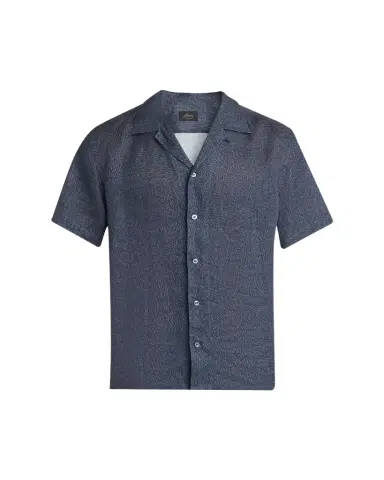 Brioni Men's Linen Pines-Print Camp Shirt | Thumbnail 1 Brioni Men's Linen Pines-Print Camp Shirt | Thumbnail 1