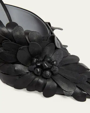 Balenciaga 90mm Flowers Leather Mule Pumps | Thumbnail 5 Balenciaga 90mm Flowers Leather Mule Pumps | Thumbnail 5
