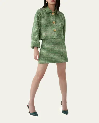Carolina Herrera Tweed Mini Skirt | Thumbnail 4 Carolina Herrera Tweed Mini Skirt | Thumbnail 4