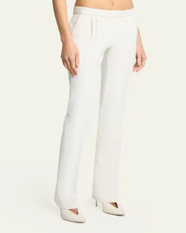 Balenciaga Low-Rise Pleated Slim-Leg Tailored Pants | Thumbnail 4 Balenciaga Low-Rise Pleated Slim-Leg Tailored Pants | Thumbnail 4