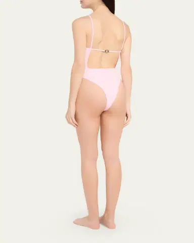 Jacquemus The Sole Open-Back One-Piece Swimsuit | Thumbnail 3 Jacquemus The Sole Open-Back One-Piece Swimsuit | Thumbnail 3