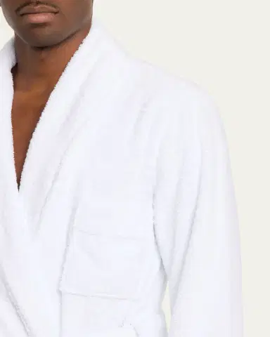 Emanuele Maffeis Men's Terry Cotton Bath Robe | Thumbnail 4 Emanuele Maffeis Men's Terry Cotton Bath Robe | Thumbnail 4