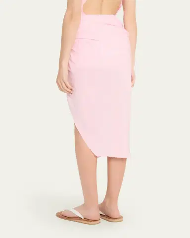 Jacquemus The Pareo Draped Sarong Midi Skirt | Thumbnail 3 Jacquemus The Pareo Draped Sarong Midi Skirt | Thumbnail 3