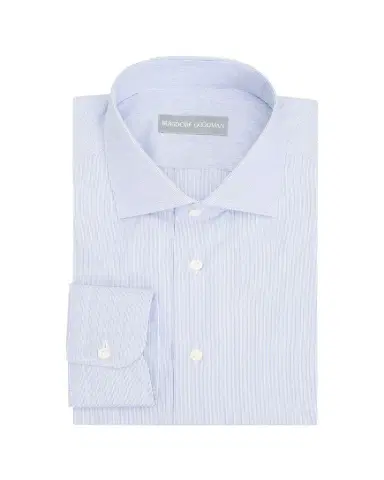 Bergdorf Goodman Men's Cotton Pencil Stripe Spread Collar Dress Shirt | Thumbnail 1 Bergdorf Goodman Men's Cotton Pencil Stripe Spread Collar Dress Shirt | Thumbnail 1