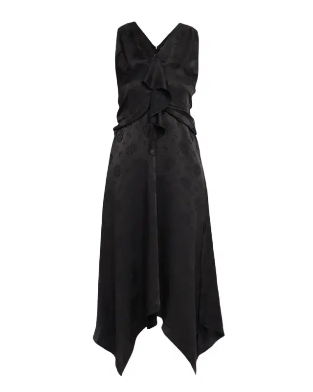 Floral Silk Draped Midi Dress Floral Silk Draped Midi Dress
