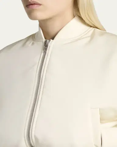 Balenciaga Padded Faille Crop Bomber Jacket | Thumbnail 5 Balenciaga Padded Faille Crop Bomber Jacket | Thumbnail 5