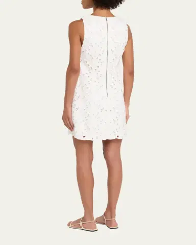 Alice + Olivia Clyde Eyelet Shift Dress | Thumbnail 3 Alice + Olivia Clyde Eyelet Shift Dress | Thumbnail 3