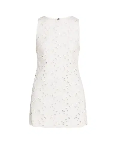 Alice + Olivia Clyde Eyelet Shift Dress | Thumbnail 1 Alice + Olivia Clyde Eyelet Shift Dress | Thumbnail 1