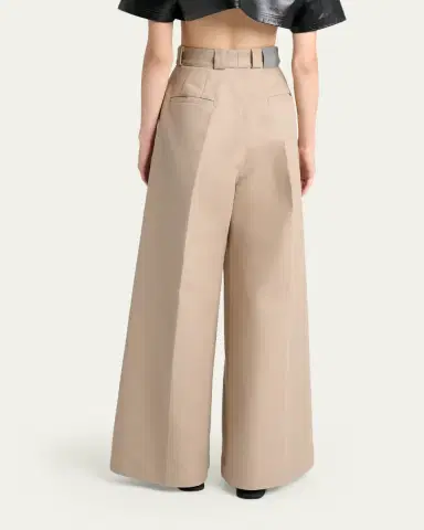 Balenciaga High-Rise Pleated Wide-Leg Pants | Thumbnail 3 Balenciaga High-Rise Pleated Wide-Leg Pants | Thumbnail 3