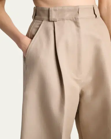Balenciaga High-Rise Pleated Wide-Leg Pants | Thumbnail 5 Balenciaga High-Rise Pleated Wide-Leg Pants | Thumbnail 5