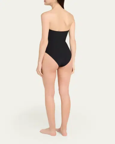 Toteme Ribbed Strapless One-Piece Swimsuit | Thumbnail 3 Toteme Ribbed Strapless One-Piece Swimsuit | Thumbnail 3