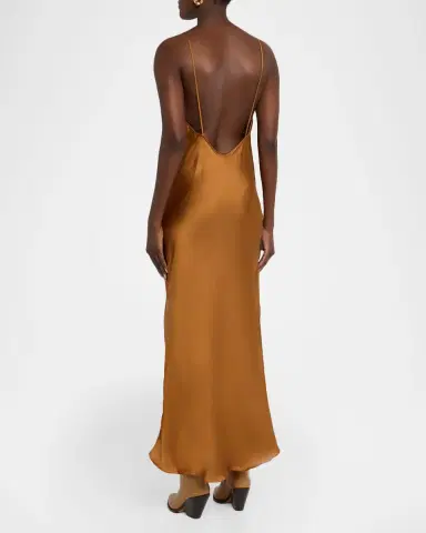 Isabel Marant Nevana Satin Backless Maxi Slip Dress | Thumbnail 2 Isabel Marant Nevana Satin Backless Maxi Slip Dress | Thumbnail 2