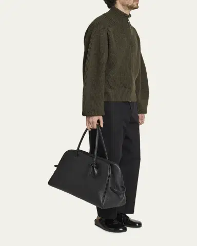 Jacquemus Men's Le Grand Turismo Leather Bowling Bag | Thumbnail 2 Jacquemus Men's Le Grand Turismo Leather Bowling Bag | Thumbnail 2