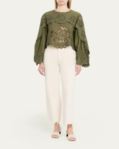 Sea Gardener Embroidered Blouse | Thumbnail 2 Sea Gardener Embroidered Blouse | Thumbnail 2